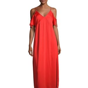 Alexander Wang Stretch Crepe Shoulder Midi Dress